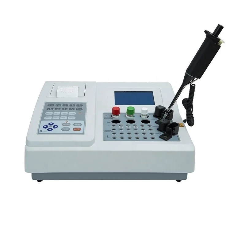 Coagulation Analyzer PT INR APTT FIB TT ACT Poct Coagulometer Pt ...