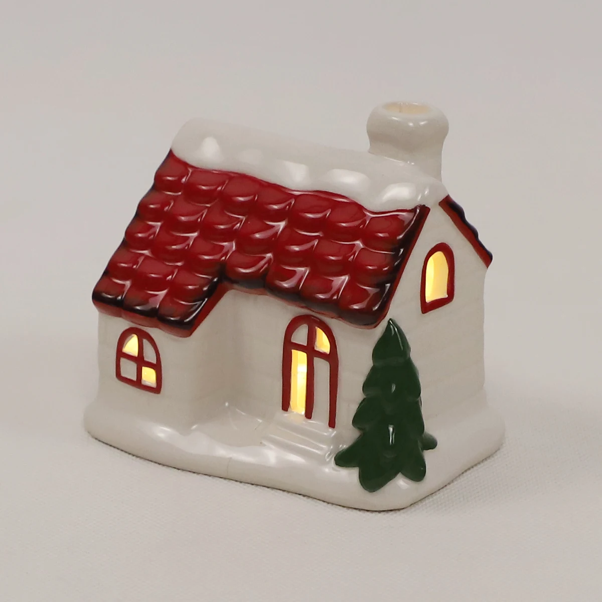 china christmas nativity handmade christmas ceramic house tealight holder