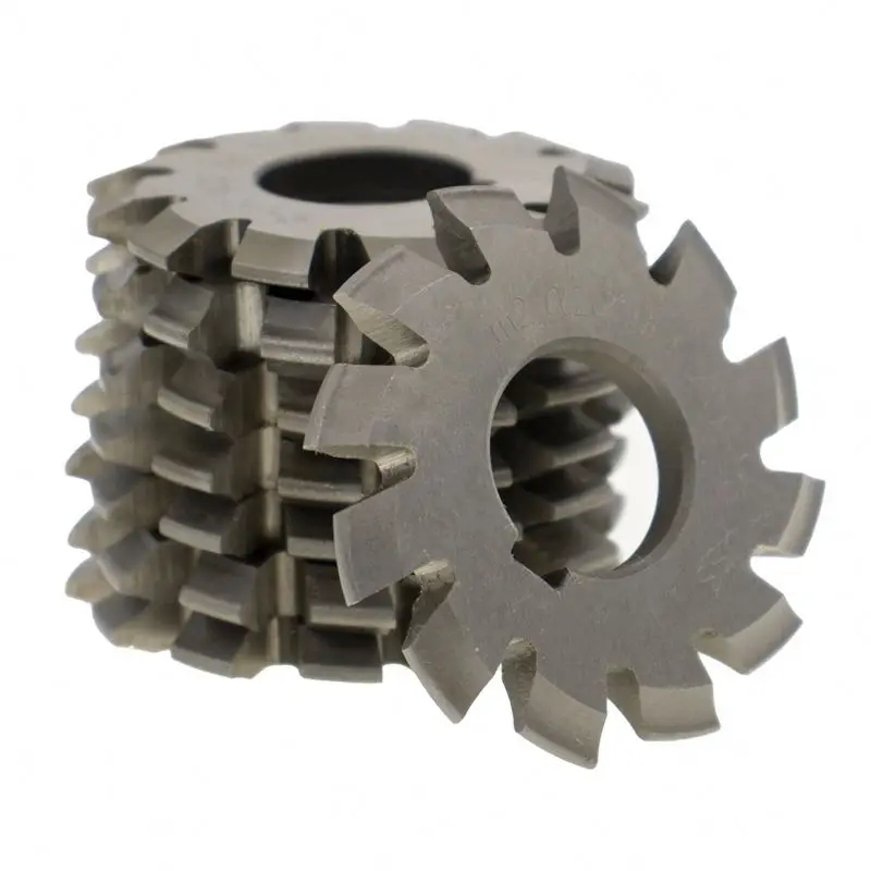 8PCS Set NO.1-NO.8 M1 M2 M3 M4 M5 M6  M8  PA20 Degrees CNC HSS Module Gear Milling Cutter Involute Gear Cutting Tools