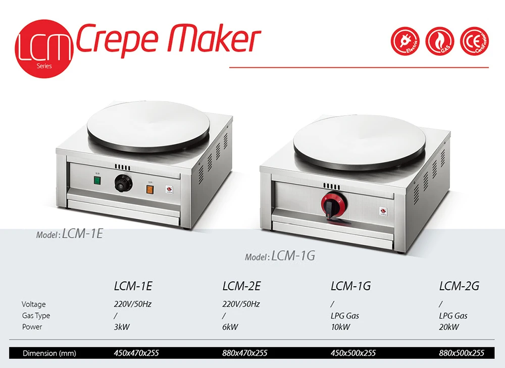 Commercial Portable Gas Stove Rotating Crepe And Pancake Maker Kitchen