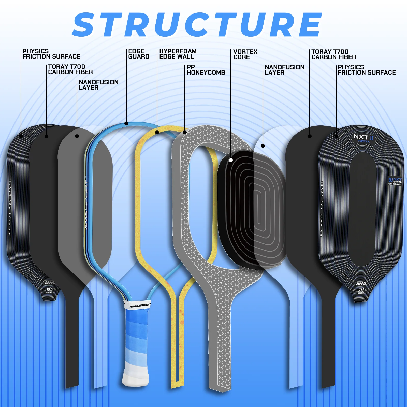 2026 New Arrival AMASPORT Customized Vortex Core Full Foam 16mm