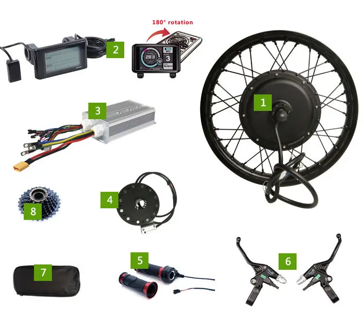 product durable 2000w ebike conversion kit adjustable speed foldable design 2000w ebike conversion kit-2