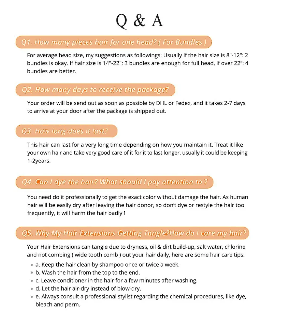 Echt haar weave extensions deep wave haar bundels zwart_voghion.com