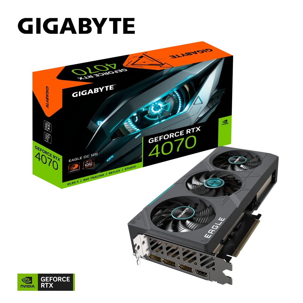 Used GIGABYTE GeForce RTX 4070 EAGLE OC 12G Graphics Card Used GIGABYTE GeForce RTX 4070 EAGLE OC 12G Graphics Card