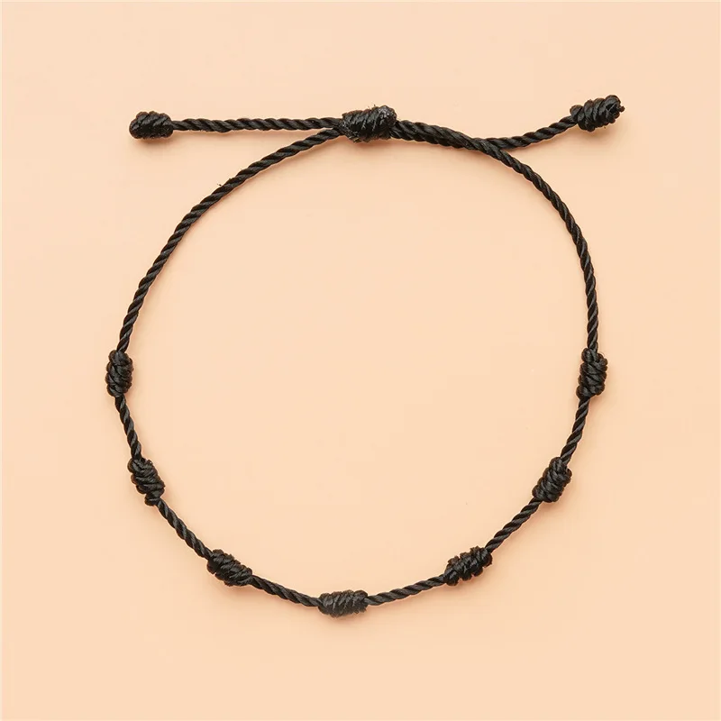 7 Knots Red String Bracelet For Protection Good Luck Amulet For Success