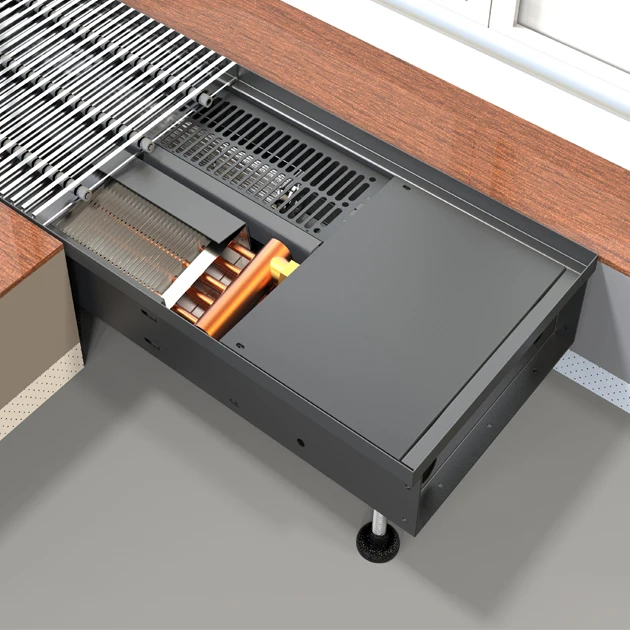 Large Building Floor Convector Central Heater Radiator with Fan