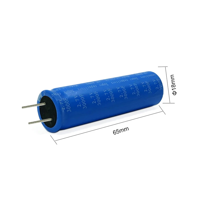 Hot Selling! Sized 18x65mm 2.7v3000F electric vehicle super capacitor battery electric vehicle super capacitor electric vehicle condenser