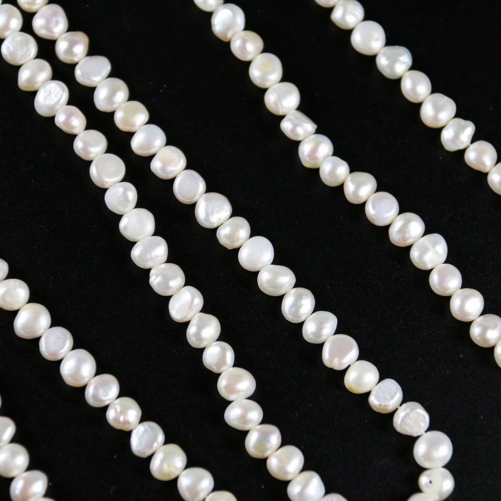 fashionable pure natural freshwater pearl necklace string for