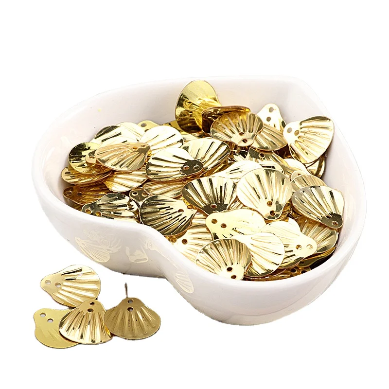 Высокое качество 13 мм Рассыпчатая блестка в форме раковины пайетки для украшения одежды