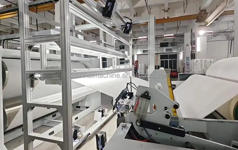 Automatic Non Woven Fabric Quality Inspection Rewinding Machine