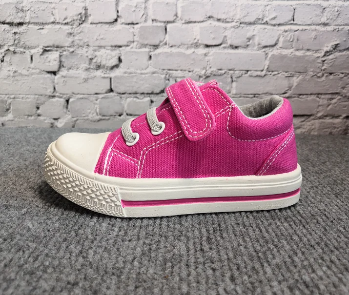 HOOk&LOOP Canvas Shoes Fabric Strap Children Casual Toddler Little Kid Walking Canvas Shoes