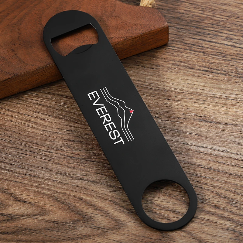 Customize 2d Logo Letter Metal Beer Bottle Opener Brass Silver Black Sublimation Blank Stainless Steel Bottle Opener for Bar