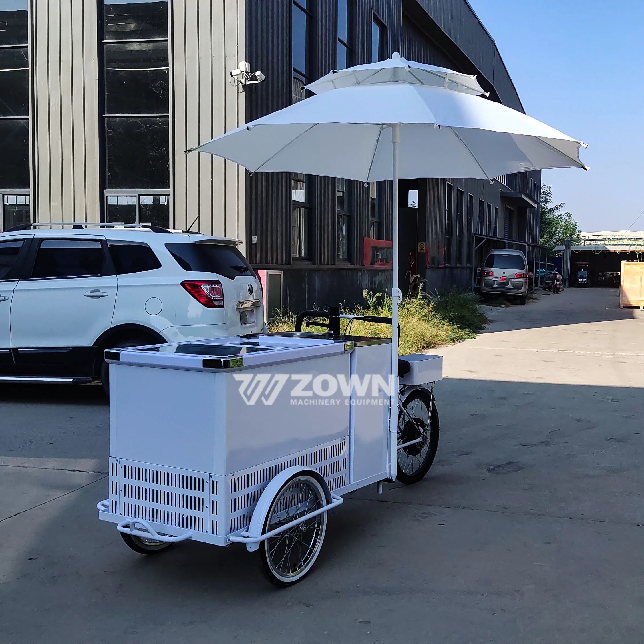 New Customized Style Pink Flower Display Street Food Trailer Full Equipment Mobile Snack Carts for Sale