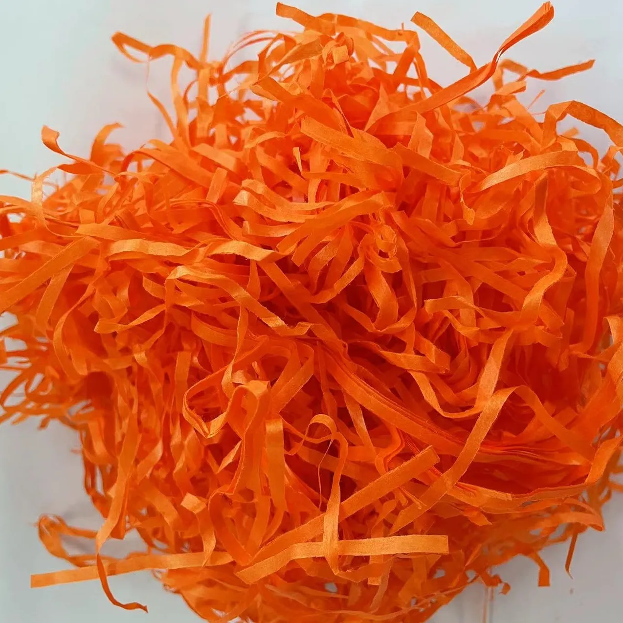 Recycled Brown Raffia Paper Shredded Colorful Raffia Filler For Gift