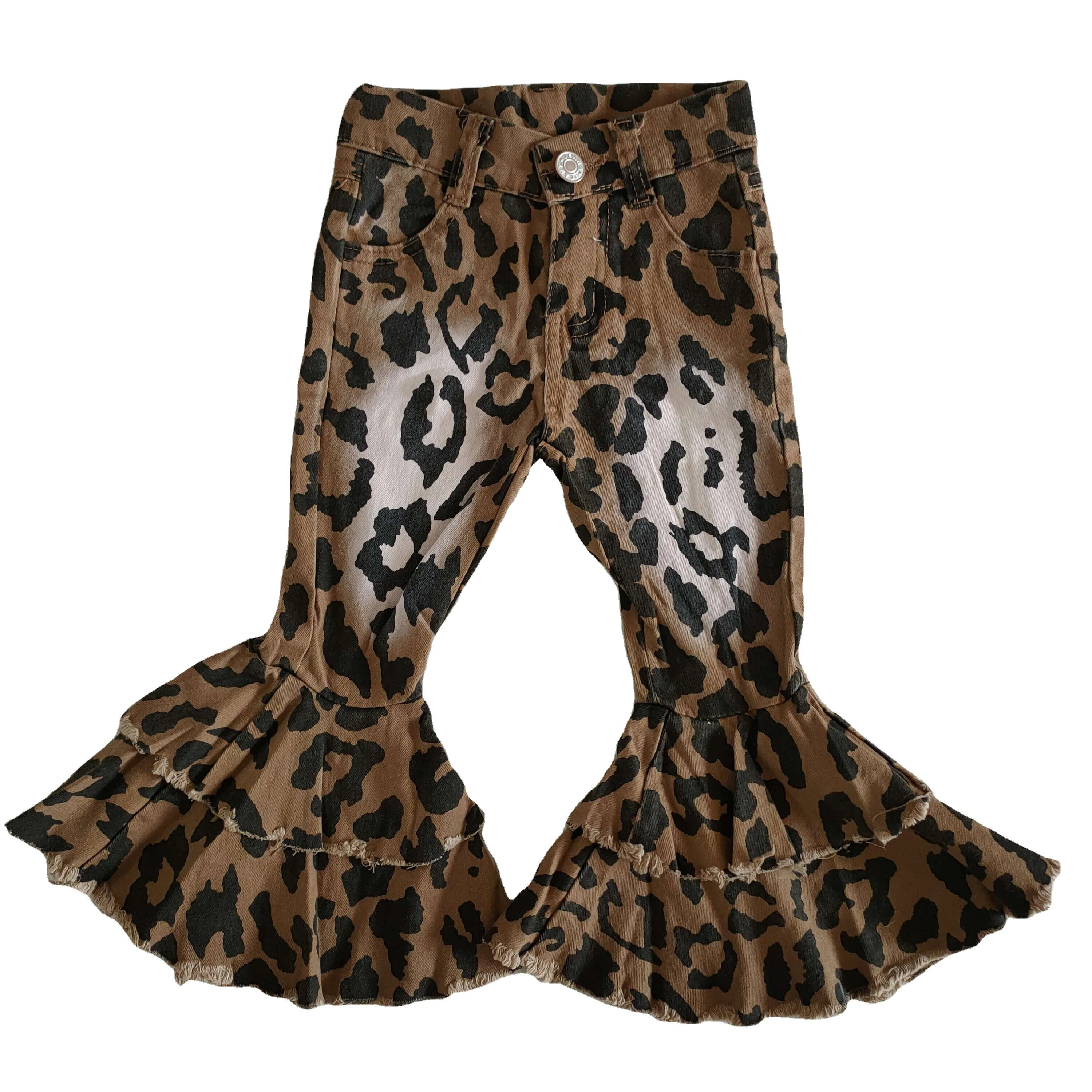 Gran Oferta Rts Leopardo Pantalones De Mezclilla Pantalones De Campana  Inferior No Moq De Alta Calidad Pantalones De Campana Inferior Precio De  Fábrica - Buy Vaqueros En Denim.,Bebé Niña Pantalones,Los Pantalones De