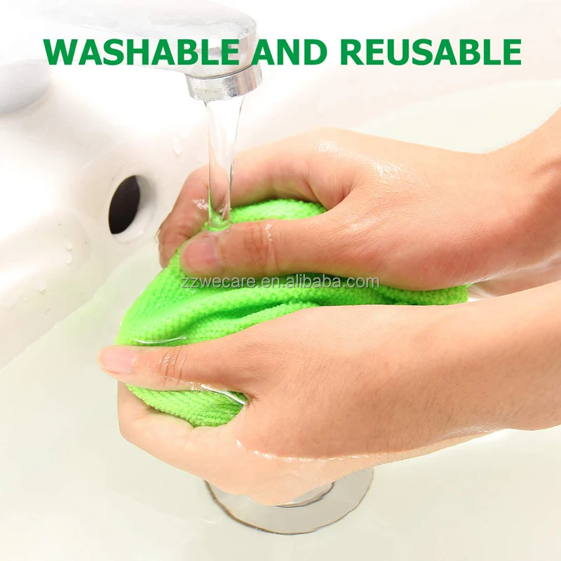 Extendable Handle Washable Reusable Cloth Microfiber Car Window Cleaning Tool Windshield Cleaner Kit