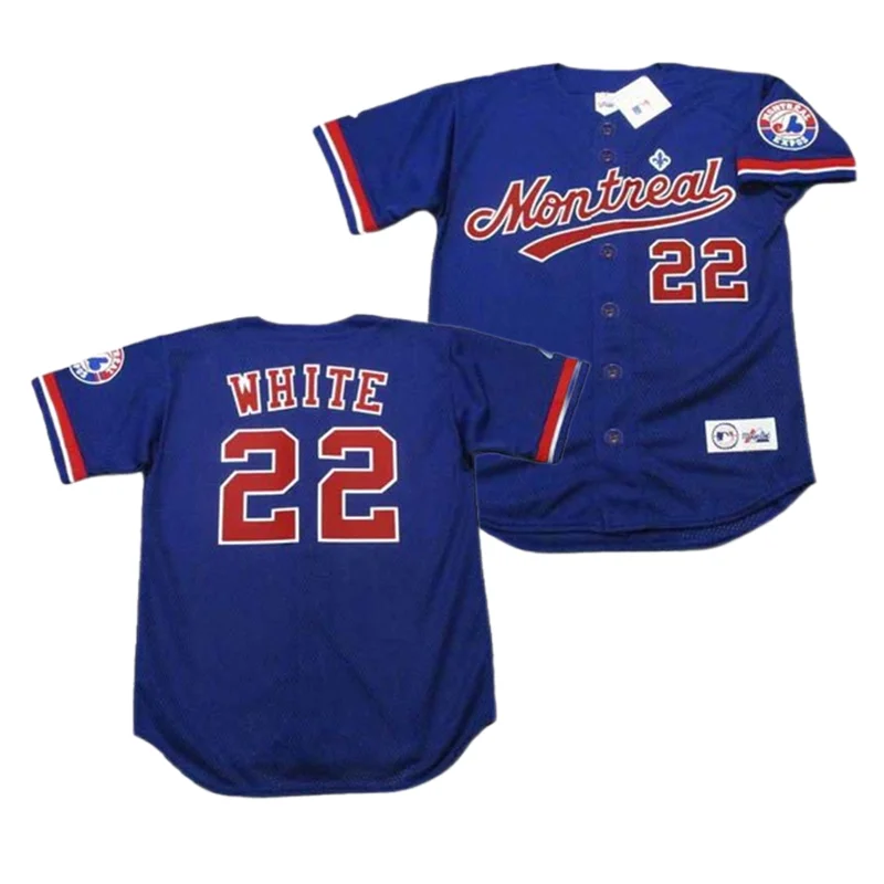 Wholesale Men's Montreal Expos 18 Moises Alou 22 Rondell White 27 Vladimir  Guerrero 29 Tim Wallach Throwback Baseball Jersey Stitched S-5x From  m.