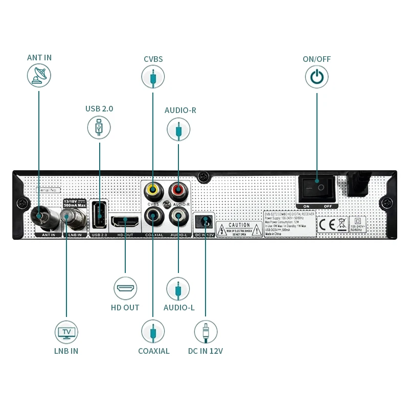 TNTSTAR TNT-X01 NEW Analog to Digital Set Top Box Converter Dvb-t2 Digital Tv Receiver Albania Dvbt2s2 Decoder Atmos Full