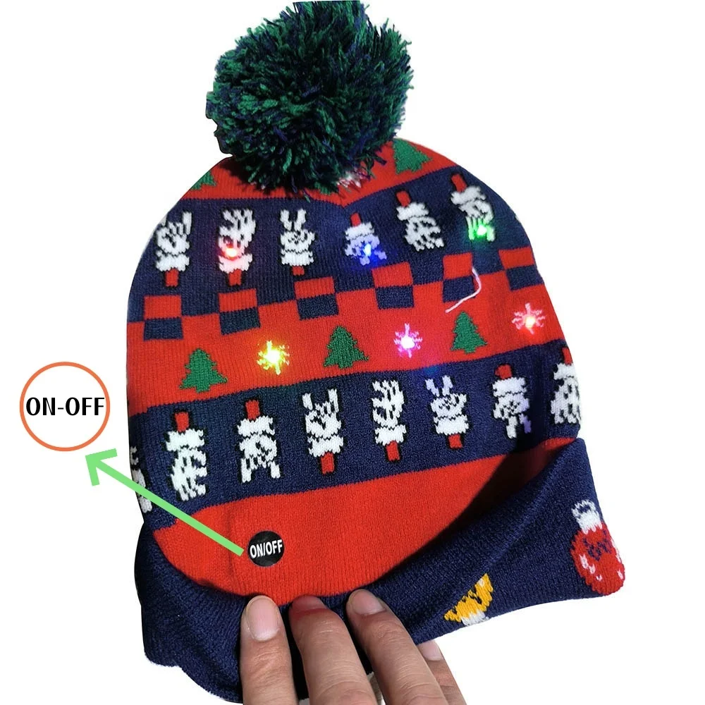 Зимняя шапка со светодиодной подсветкой