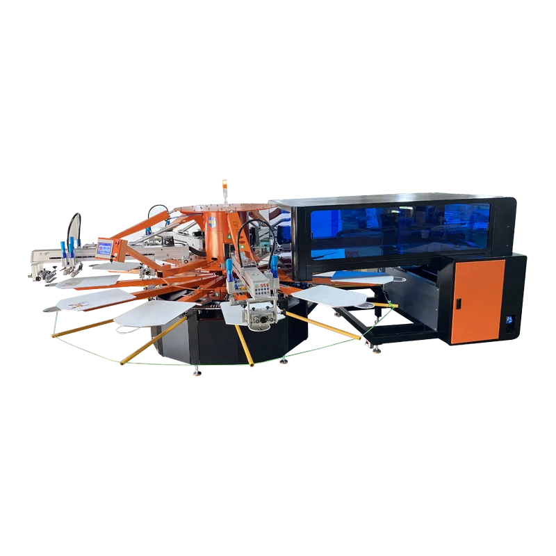 DGT Printing Combine With Automatic Carousel Screen Printing Equipment