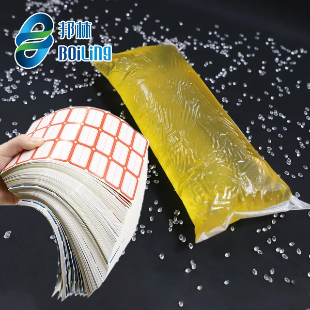 Industrial Grade SBC PSA Hot Melt Adhesive Glue Pressure Sensitive for Label Applications in Woodworking Packing Construction