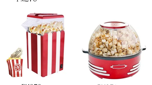 Household Mini Automatic Popcorn Maker Electric Hot Air Popcorn Machine ...