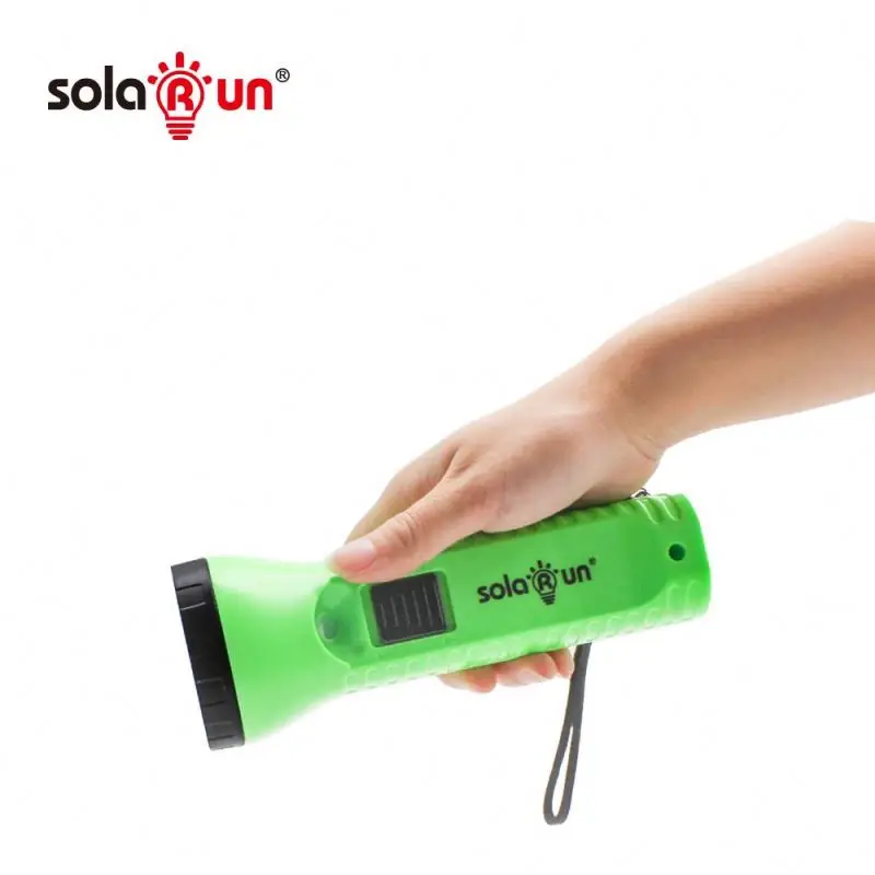 SOLARUN Top Rated Wall 9h Charging Time Rechargeable Torches Lights Lighting Global Solar Torch Light Led
