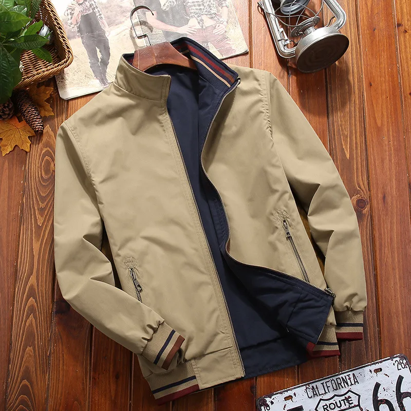 Men's Spring And Autumn Vintage Workwear Jacket Loose Single