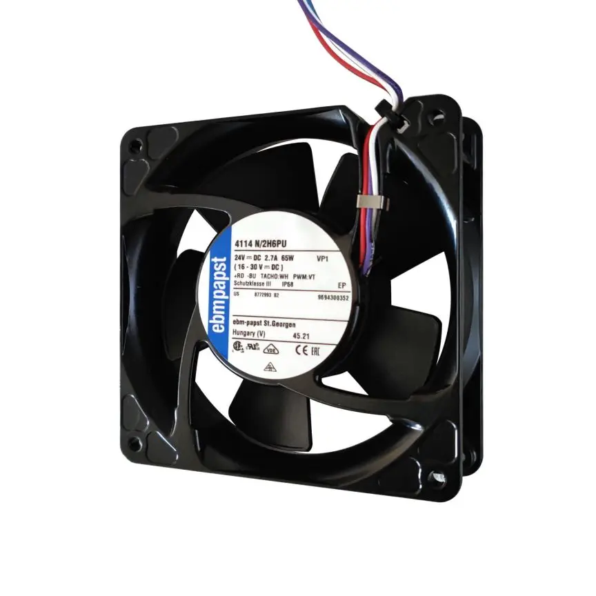 Ebmpapst 4114N/2H Axial Cooling Fan - 11W, 24V DC, Ball Bearing