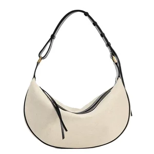 Custom Logo High Quality Canvas Ladies Handbags Fashion Hobo Crossbody Bag Design Women Shoulder Bags