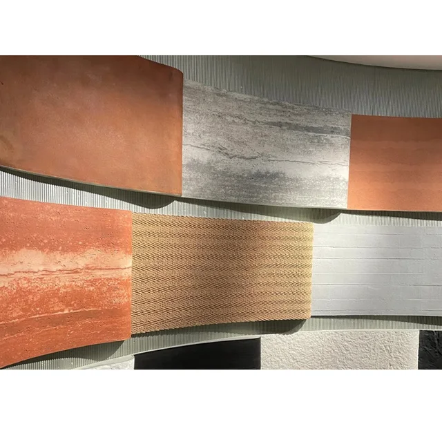 Mcm Flexible Stone Panels Travertine Stone Soft Tiles Sheets For Wall Decorative Cladding Interior And Exterior Decoration