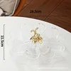 Spinner de conejo dorado transparente