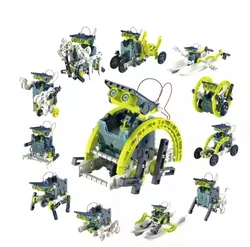 Набор роботов на солнечной батарее 13 в 1, научный робот, строительные игрушки «сделай сам», пазл для раннего развития, игрушки с питанием от солнца