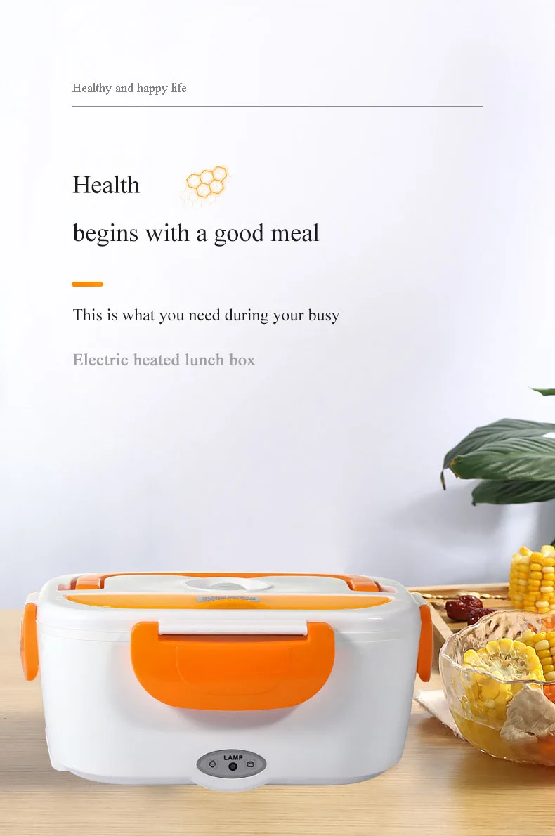 Dropshipping Dualpurpose Electric Heated Lunch Box For Car And Office