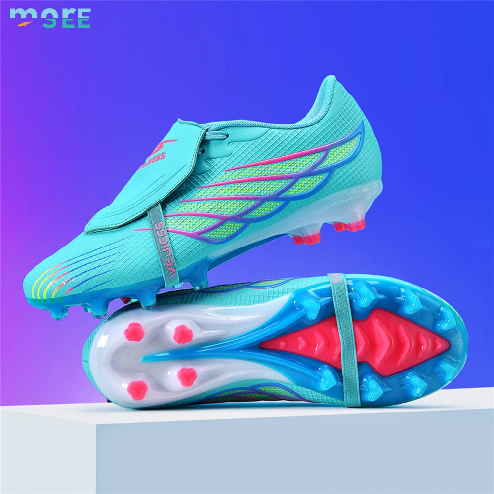 SeeMore Professional Outdoor Soccer Sport Football Shoes  Ag Breathable Long-Stud Artifi aperçu 2