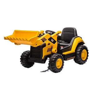2026 Kids Ride on Excavator Caterpillar Licensed Electric Baby Tractor Car Toys With Remote Control Music Light