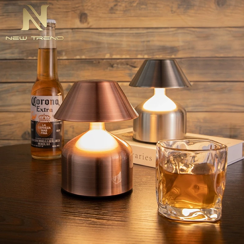 DXZP09 Retro Style Indoor Decoration Night Light Home Bar Party Modern Acrylic Dimming LED Rechargeable Table Lamp