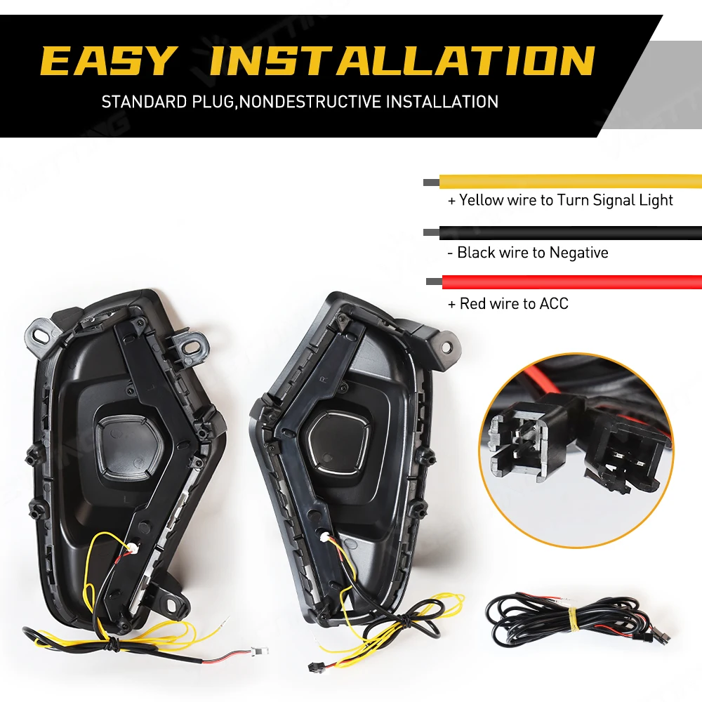 Luc antiniebla LED DRL para Toyota RAV4 RAV 4 2019-2025 luz de Luc antiniebla LED DRL para Toyota RAV4 RAV 4 2019-2025 luz de