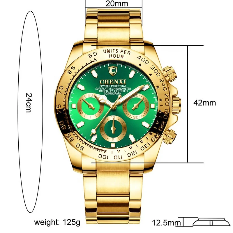 CHENXI 086A Men's Casual Watch - Japan Quartz Movement, Stainless