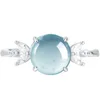 S925 silver inlaid  rings D883