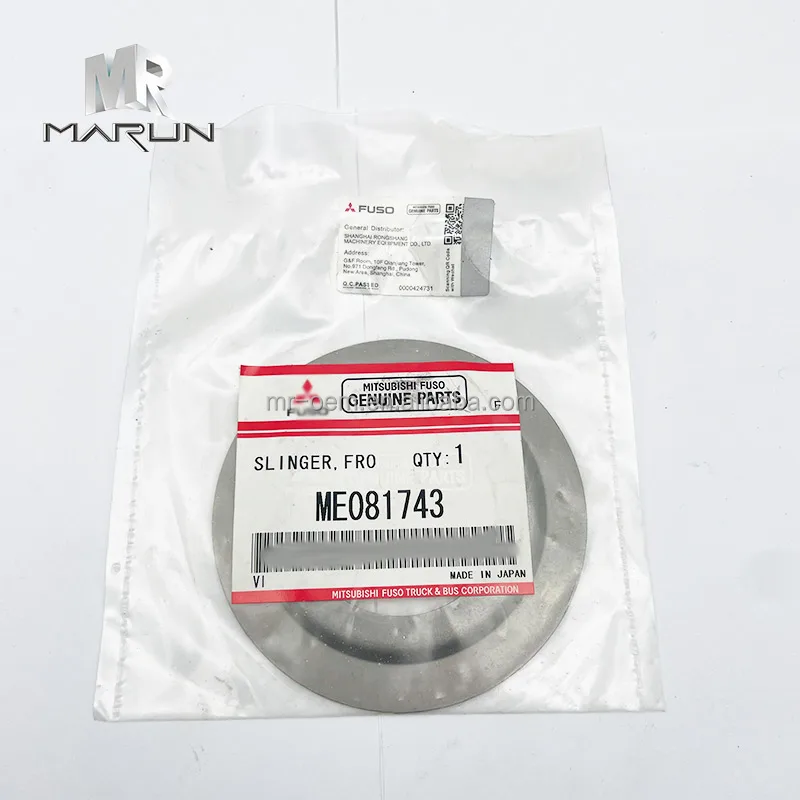 ME081743 SY215C  Fits for Engine 6D34 Excavator Original Oil Slinger Crankshaft Front Spare Parts