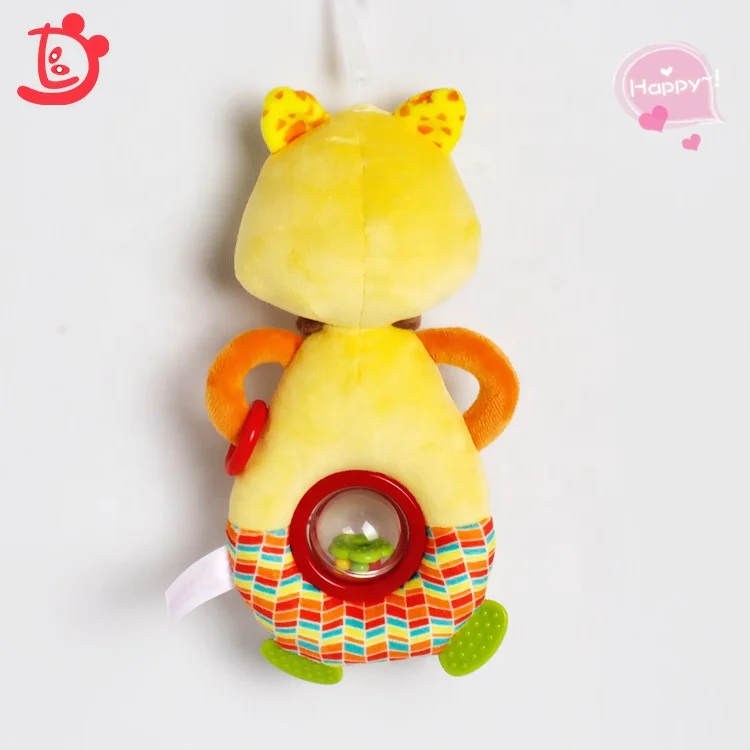 Оптовая продажа, плюшевые Коты, мягкий детский Прорезыватель для зубов для новорожденных, погремушка, детские игрушки, нагрудники и подходящие погремушки