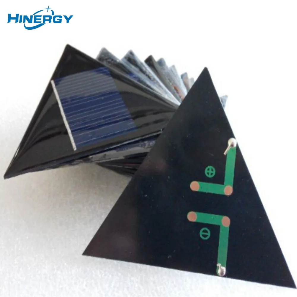 ミニソーラーパネル6V 120mA三角形形状PERCタイプハーフセル