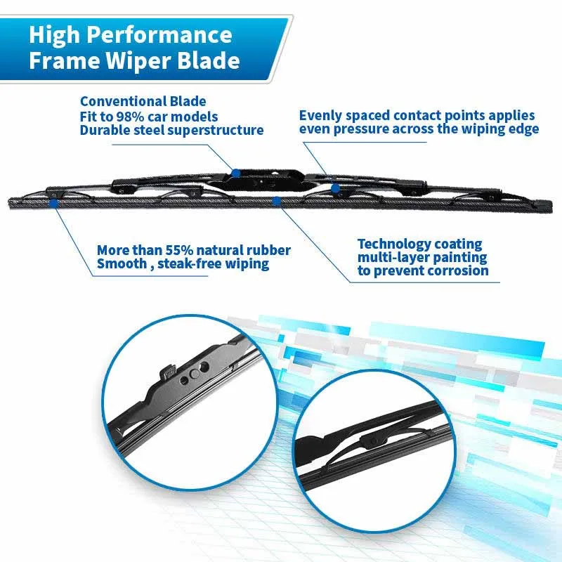 Carall Most Popular Framed Wiper Blades Auto Parts Traditional Cheap Wiper Blades