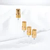 Transparent  with Gold cap