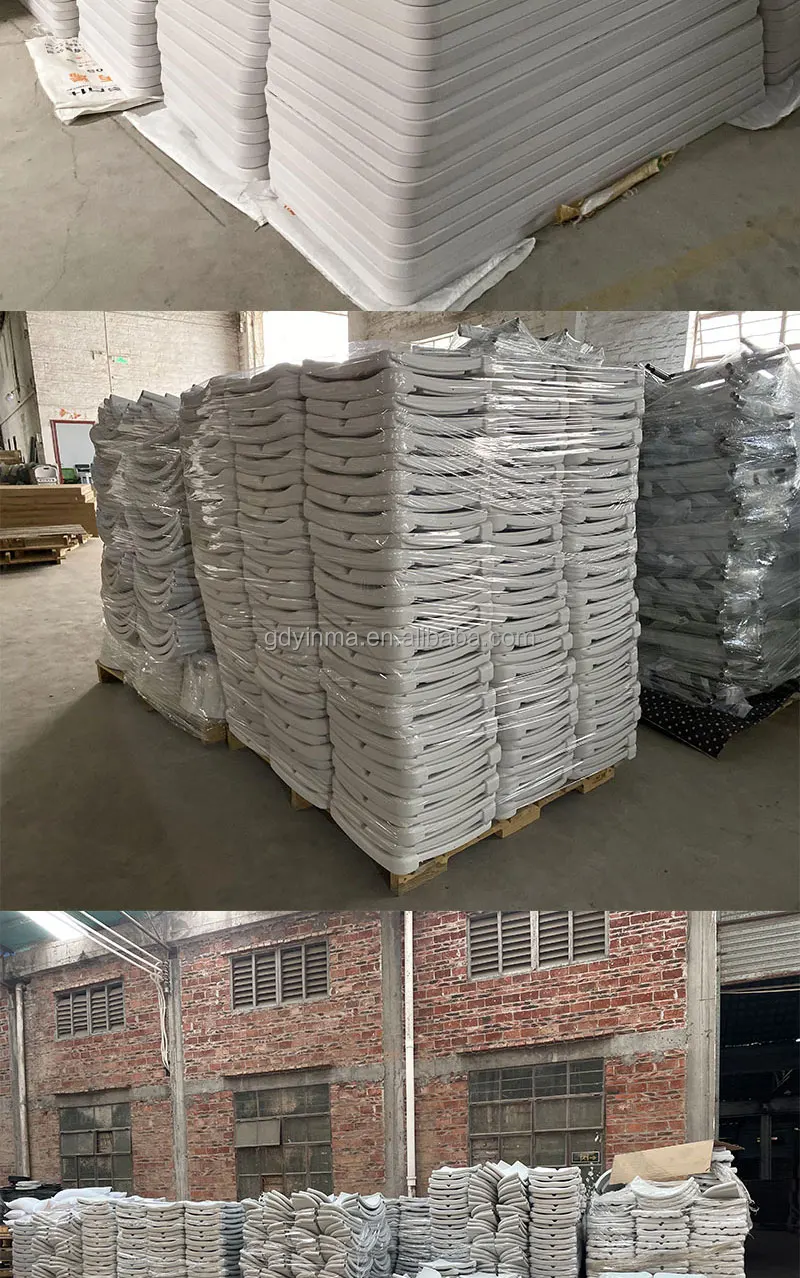 Portable Outdoor Folding Table Foldable Garden Table 6ft White Plastic