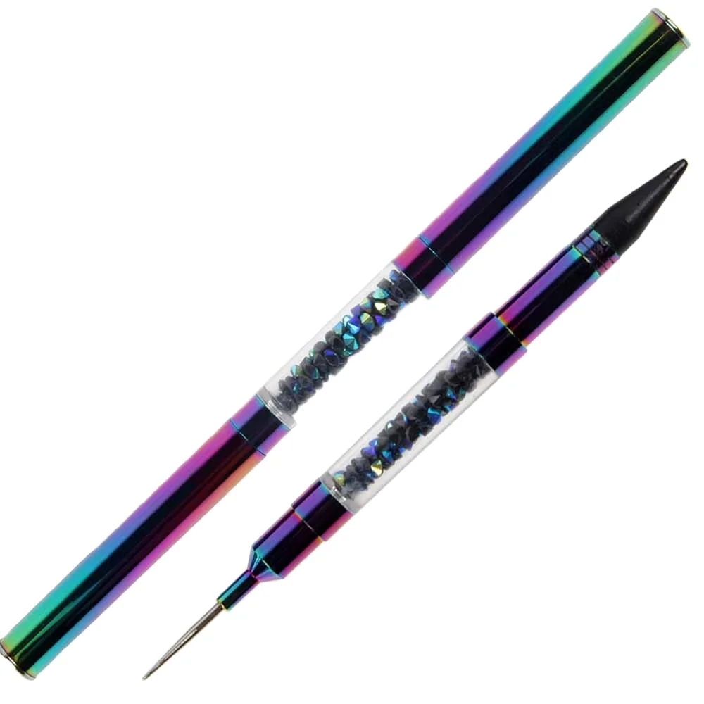 1pc Dual Ended Dotting Pen Rhinestone Picker Wax Pencil Nail Art