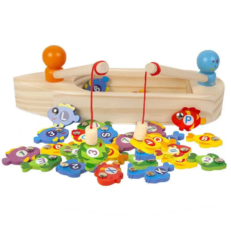 Wholesale Magnetic Fishing Game Toddler Wooden Toys, 49% OFF