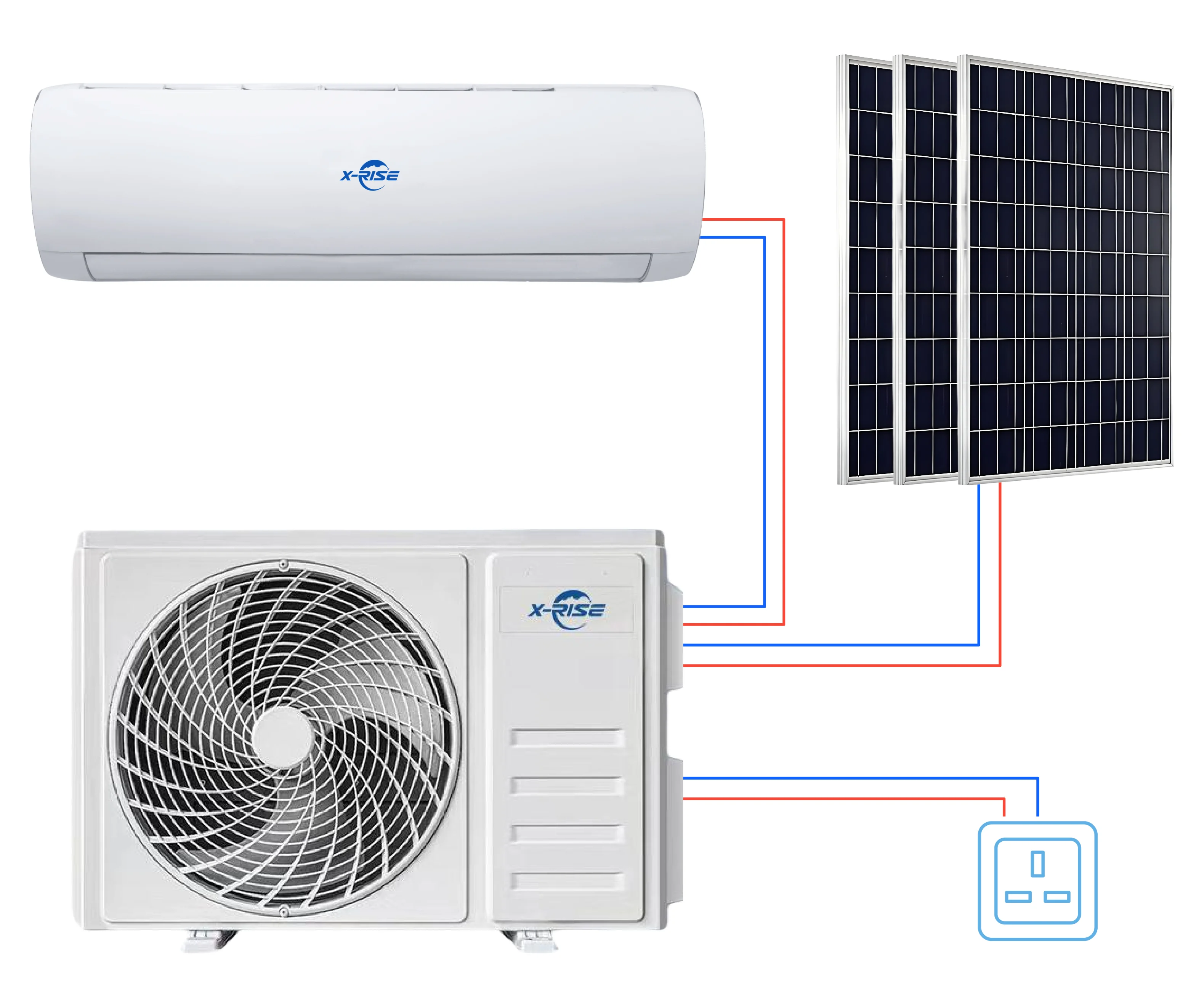 12000btu Smart Home System Solar Air Conditioner Portable Acdc Installation Strong 0856