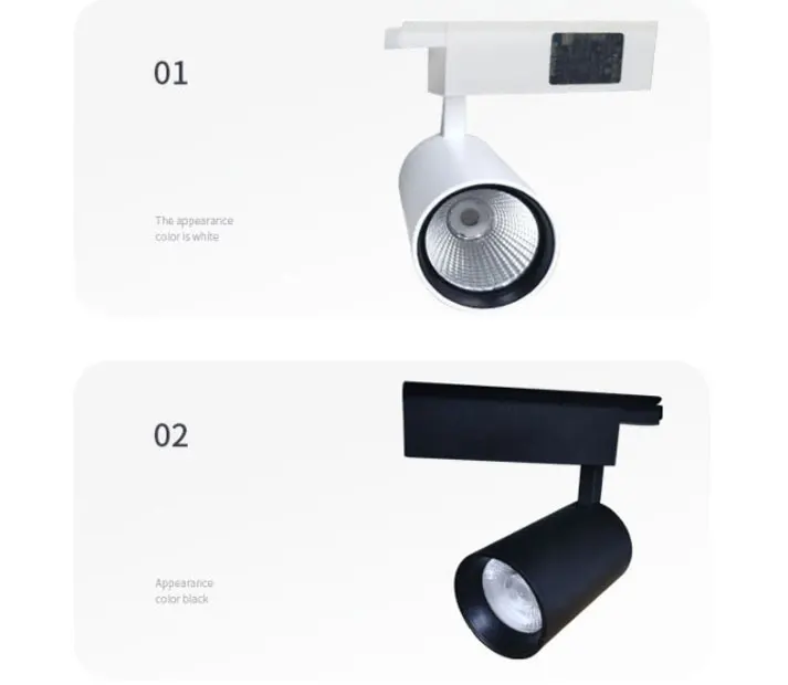 led track light clothing store spotlight led track light highlight 30W spotlight cob shop track spotlight